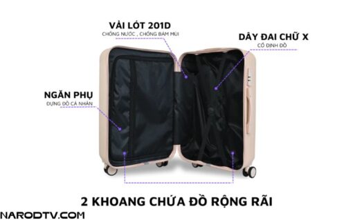 Vali du lịch Kingsun cao cấp size 20inch